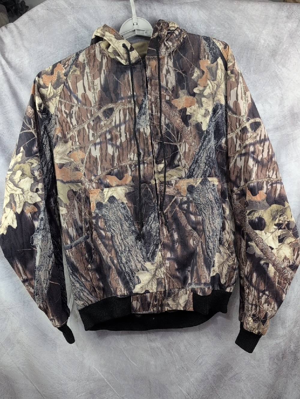 Vintage Westark Pro Outdoors Treebark Camo Hooded Hunting Jacket 2XL